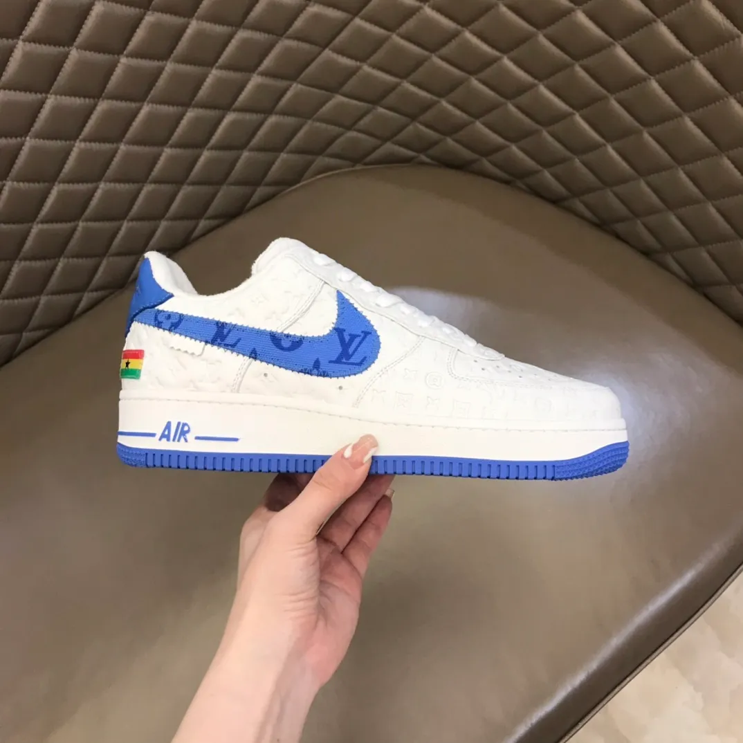 Men's shoes 💰p420 "*OUIS *UITTO*" x OFF-WHITE x Nike tripartite collaboration! Trendy and cool men's casual sports shoes with unrivaled color matching. The design idea basically continues the style of THE TEN. The Swoosh line and tongue label have a very familiar visual effect and are both fashionable and trendy! A must-have for fashionistas! The effect on your feet is absolutely stunning! (The original drawer packaging accessories are complete) Code number 38-45
